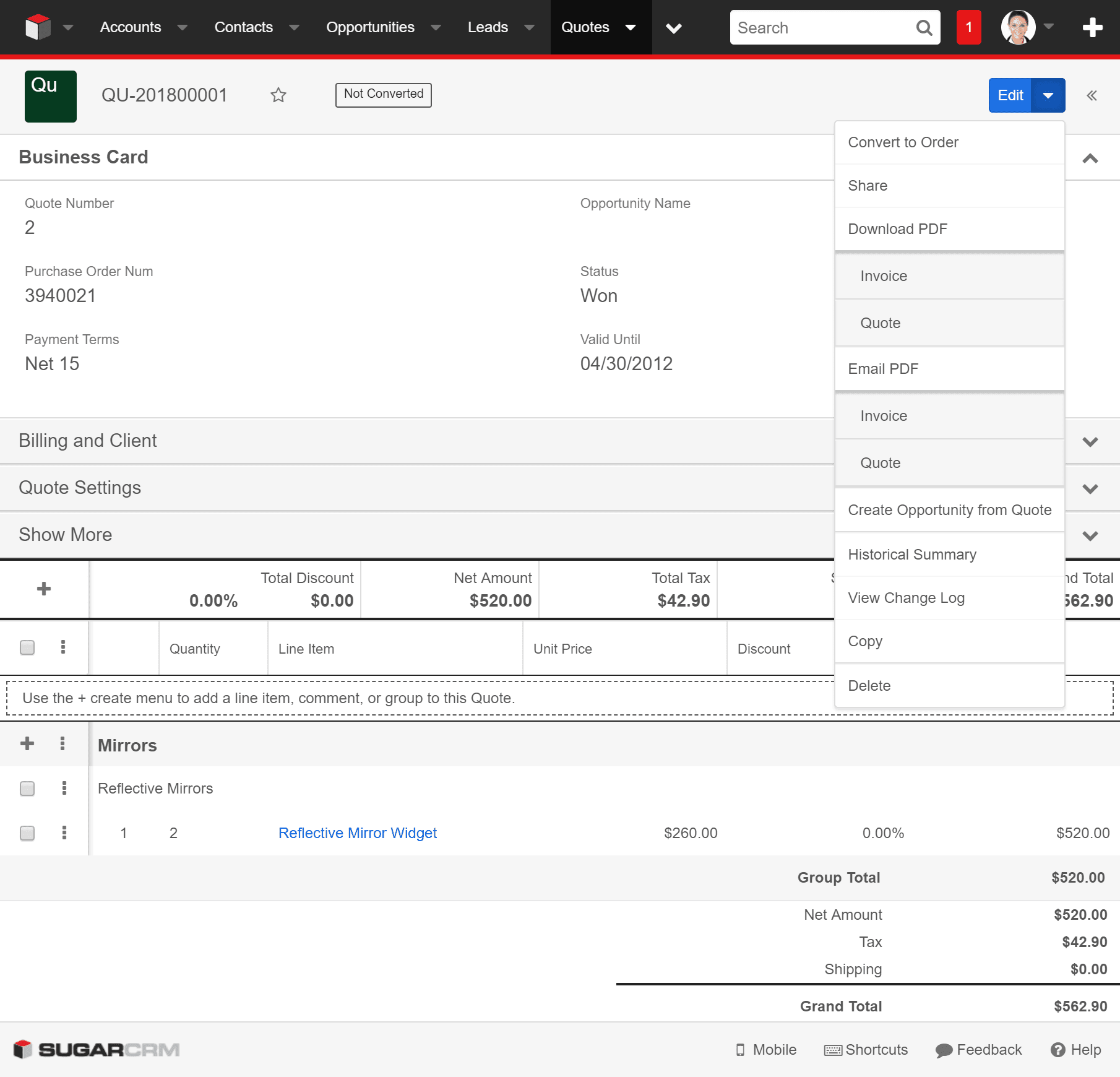 KINAMU Advanced Order &amp; Invoice Management für SugarCRM