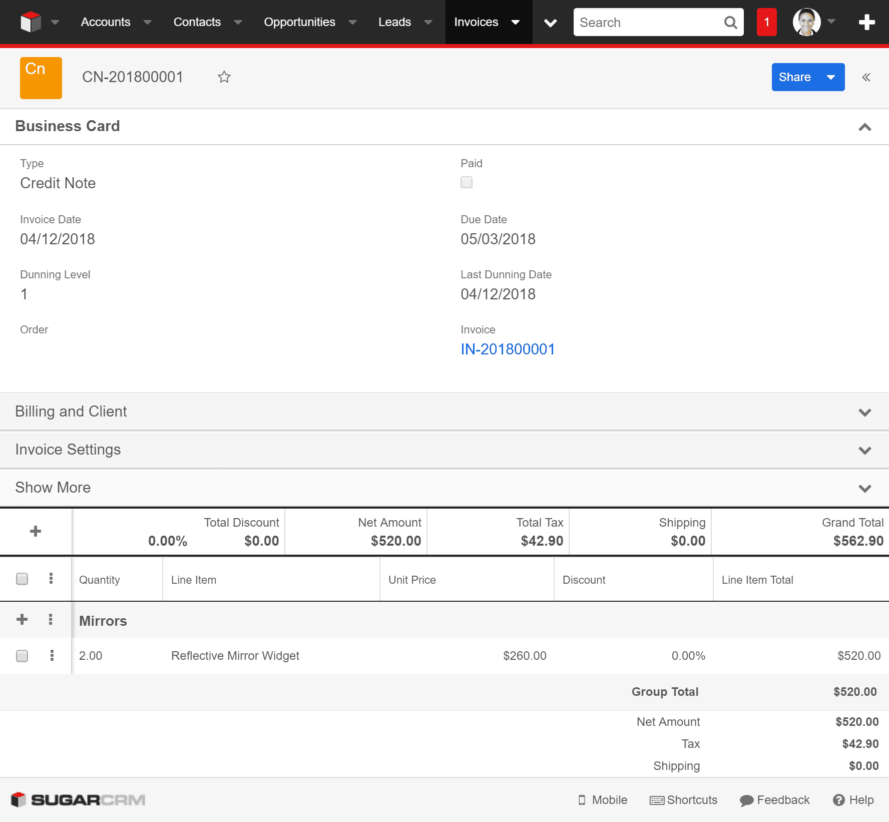 KINAMU Advanced Order &amp; Invoice Management für SugarCRM