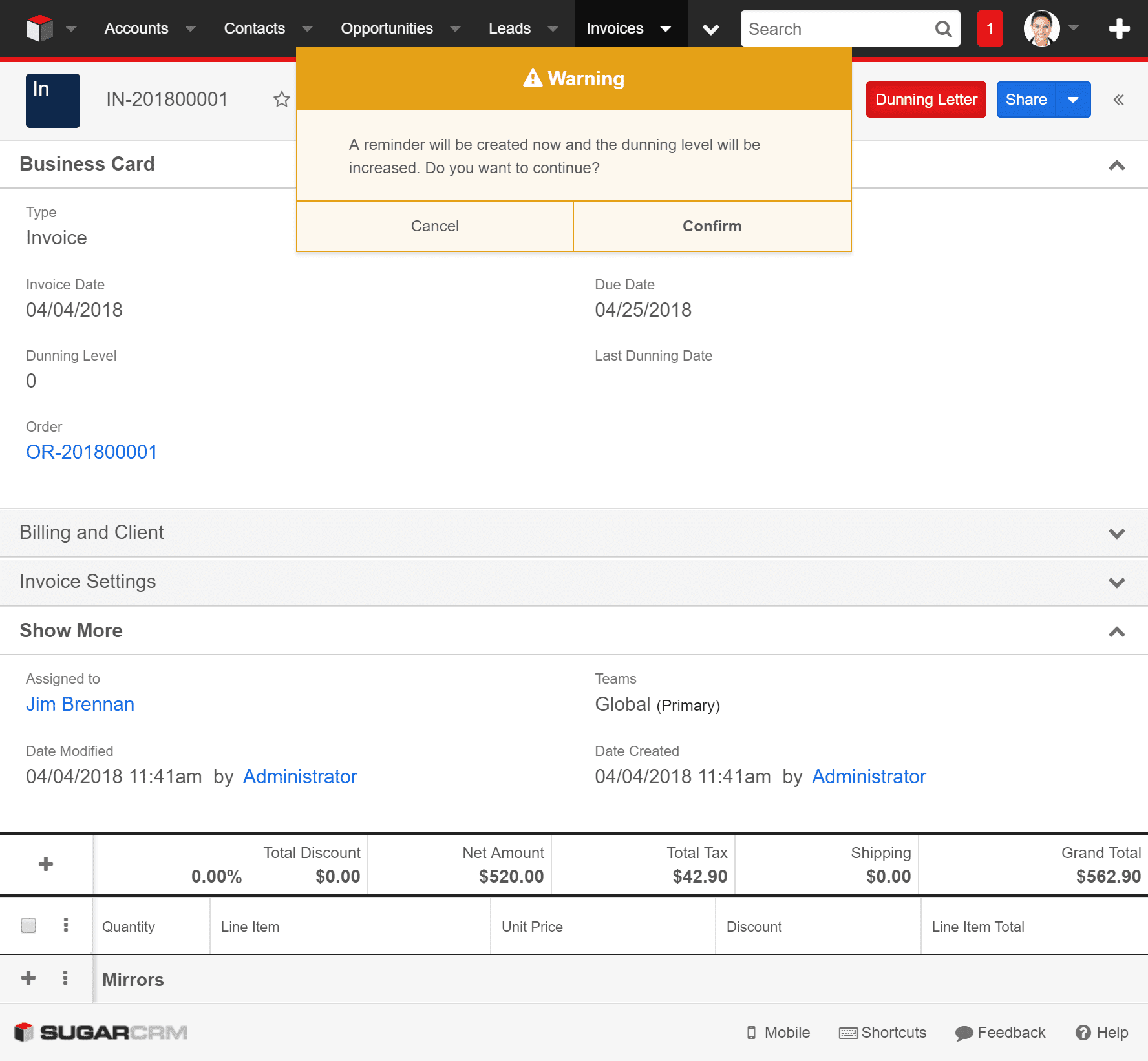 KINAMU Advanced Order &amp; Invoice Management für SugarCRM