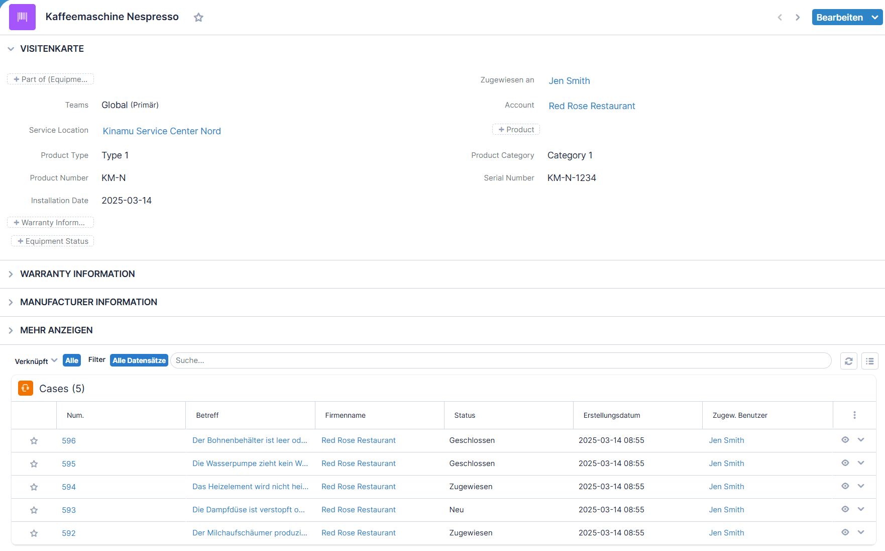 KINAMU Field Service Management für SugarCRM