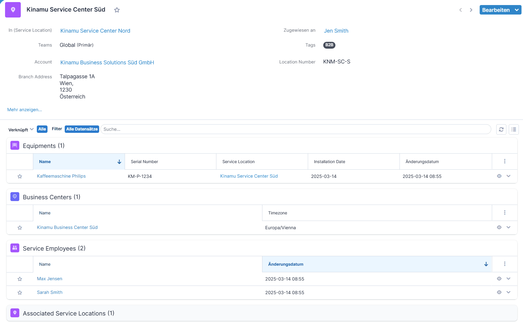 KINAMU Field Service Management für SugarCRM