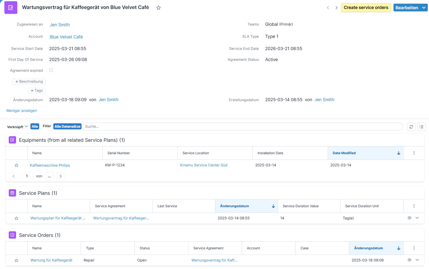 KINAMU Field Service Management für SugarCRM