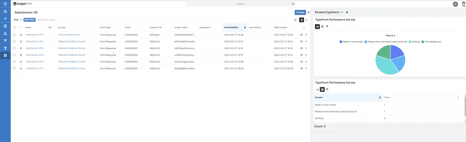 KINAMU Typeform Integration für SugarCRM