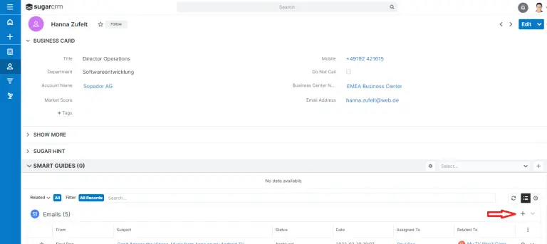 KINAMU Typeform Integration für SugarCRM